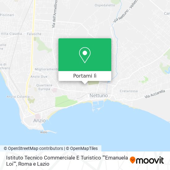 Mappa Istituto Tecnico Commerciale E Turistico ""Emanuela Loi""