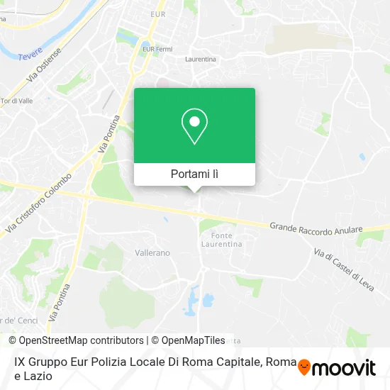 Mappa IX Gruppo Eur Polizia Locale Di Roma Capitale