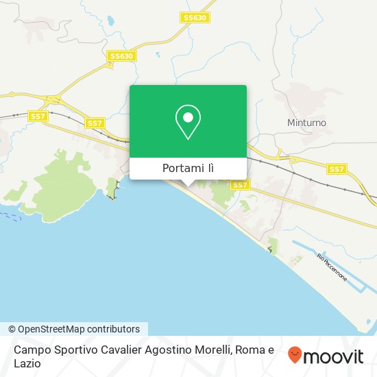 Mappa Campo Sportivo Cavalier Agostino Morelli