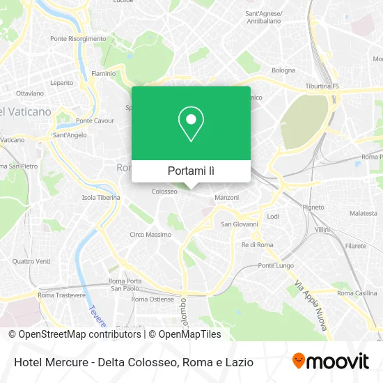 Mappa Hotel Mercure - Delta Colosseo