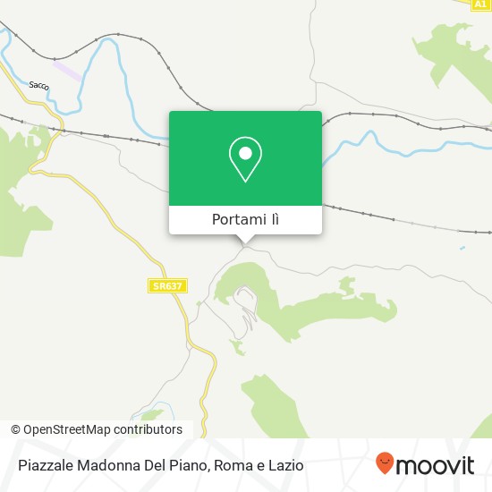 Mappa Piazzale Madonna Del Piano