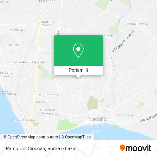 Mappa Parco Dei Cioccati