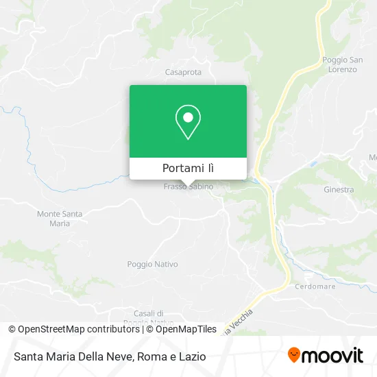 Mappa Santa Maria Della Neve