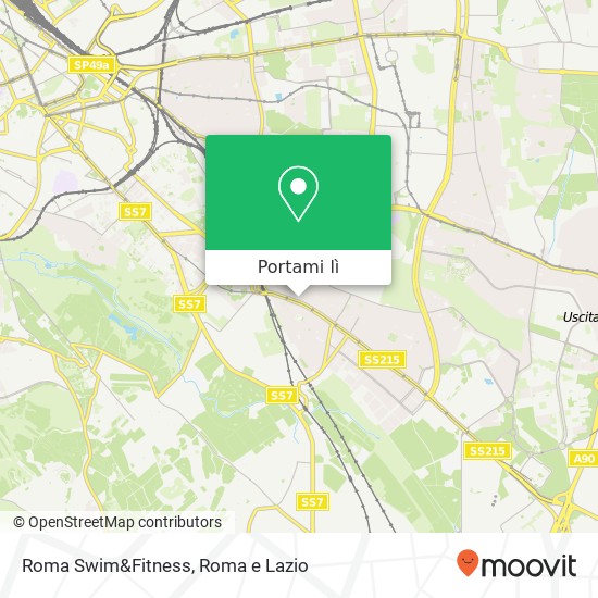Mappa Roma Swim&Fitness