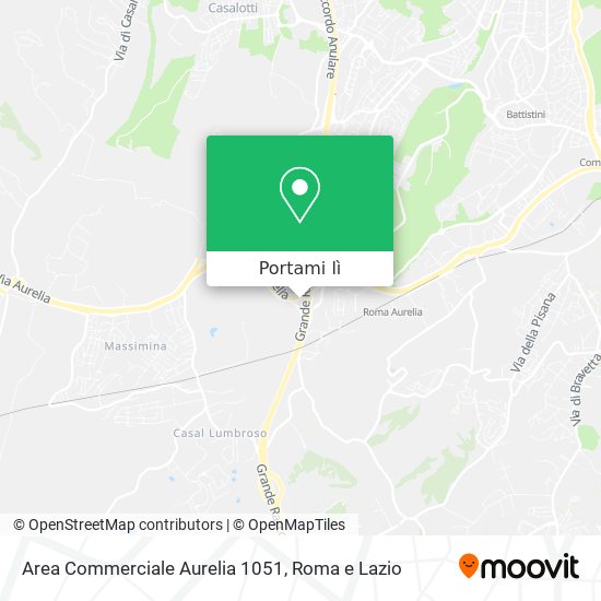 Mappa Area Commerciale Aurelia 1051