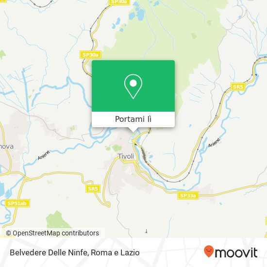 Mappa Belvedere Delle Ninfe