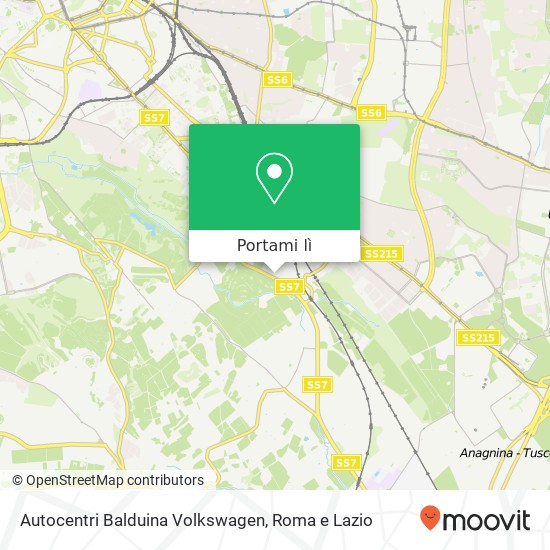 Mappa Autocentri Balduina Volkswagen