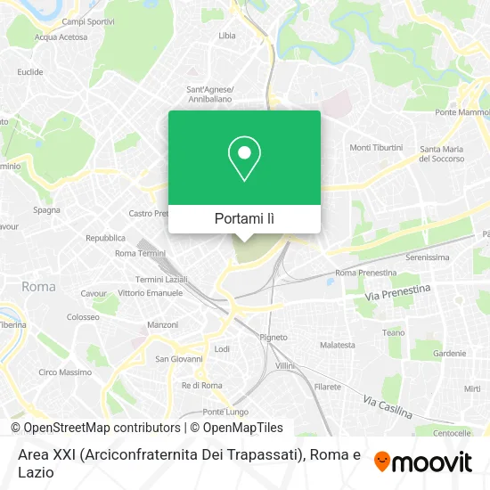 Mappa Area XXI (Arciconfraternita Dei Trapassati)