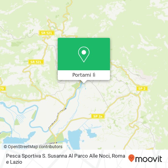 Mappa Pesca Sportiva S. Susanna Al Parco Alle Noci