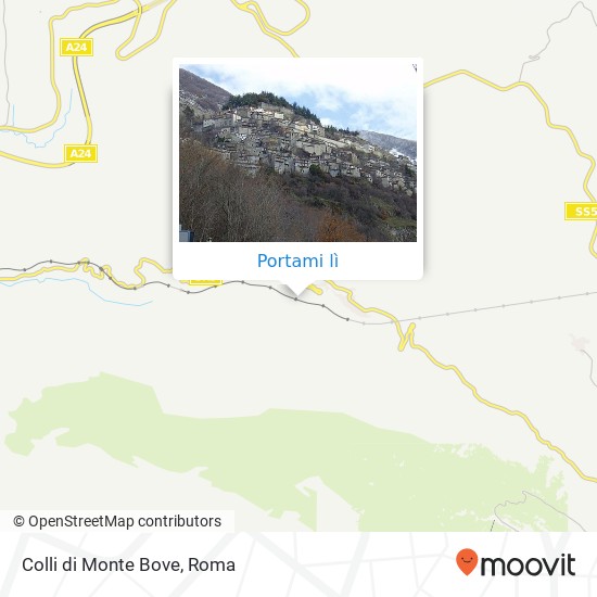 Mappa Colli di Monte Bove