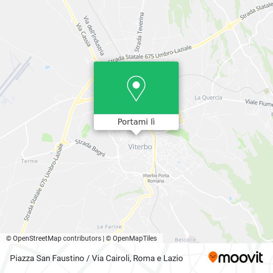 Mappa Piazza San Faustino / Via Cairoli