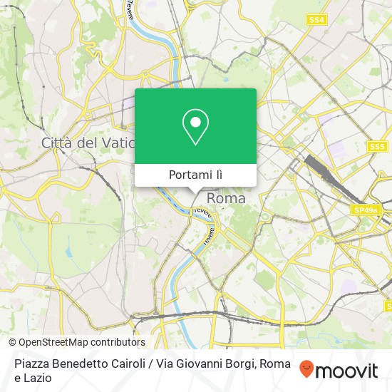 Mappa Piazza Benedetto Cairoli / Via Giovanni Borgi
