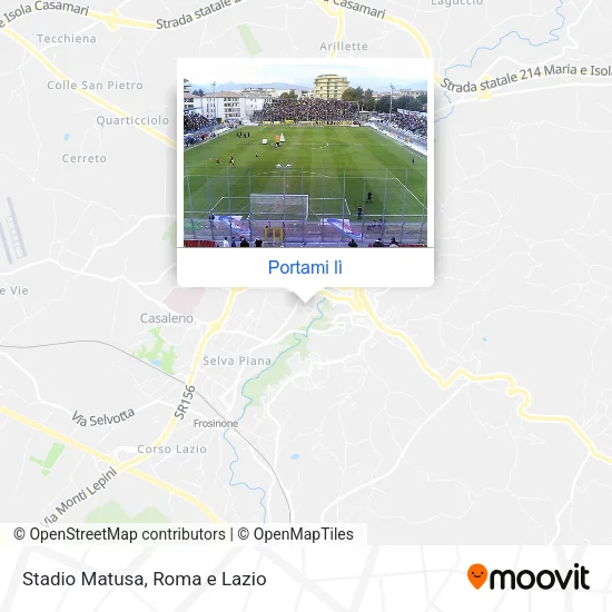 Mappa Stadio Matusa