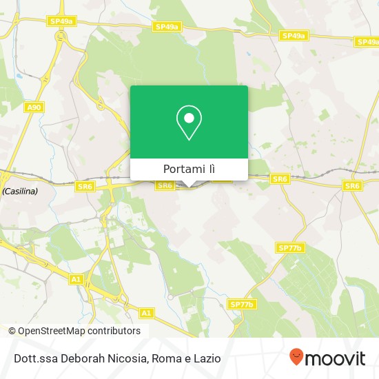 Mappa Dott.ssa Deborah Nicosia