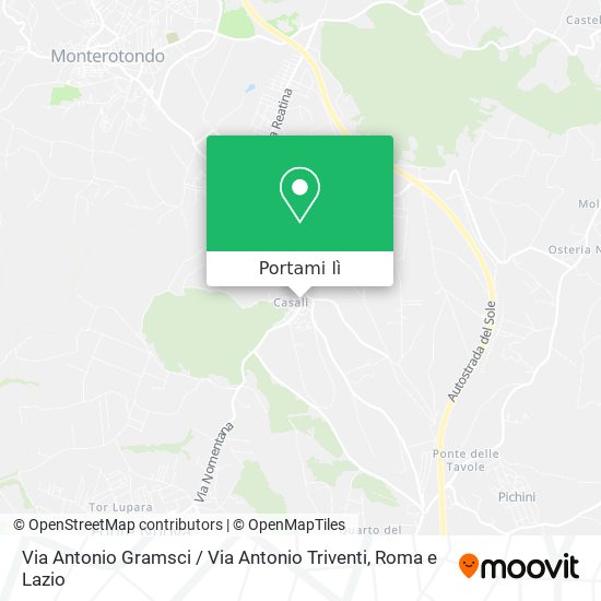 Mappa Via Antonio Gramsci / Via Antonio Triventi