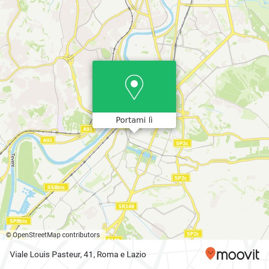 Mappa Viale Louis Pasteur, 41
