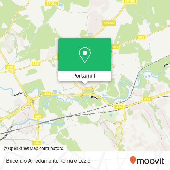 Mappa Bucefalo Arredamenti