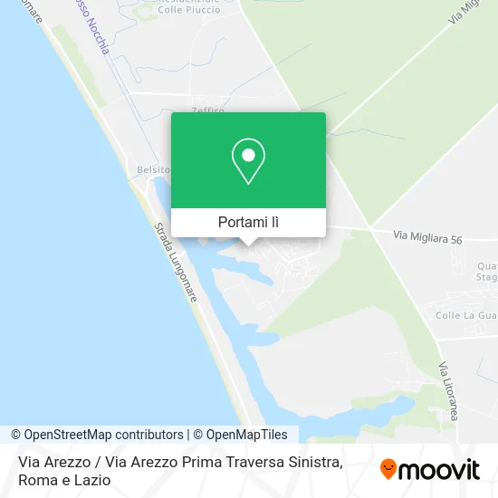 Mappa Via Arezzo / Via Arezzo Prima Traversa Sinistra