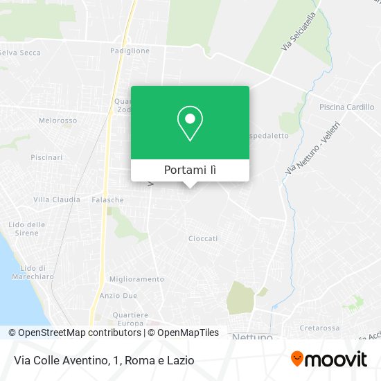 Mappa Via Colle Aventino, 1