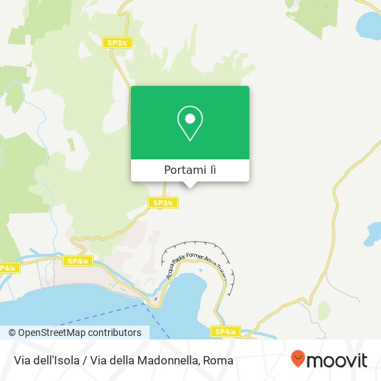 Mappa Via dell'Isola / Via della Madonnella