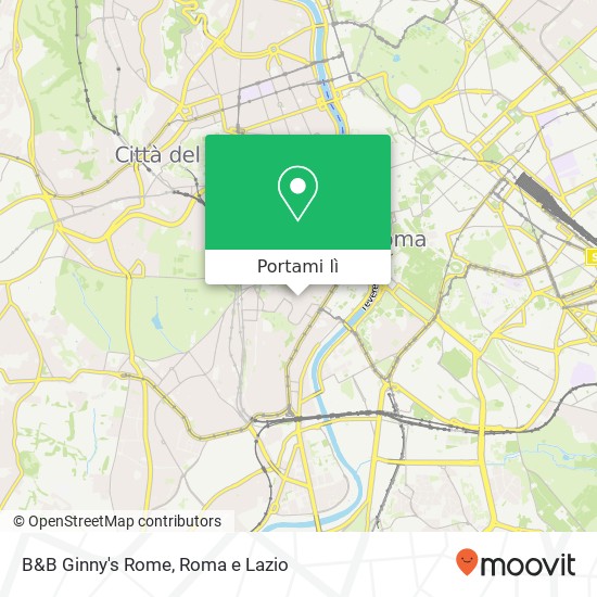 Mappa B&B Ginny's Rome