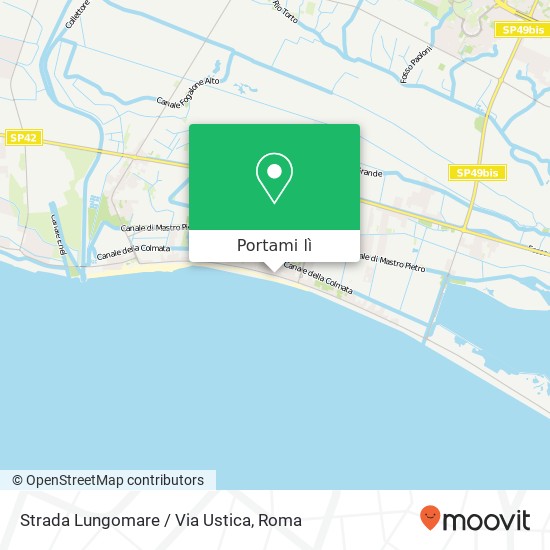 Mappa Strada Lungomare / Via Ustica