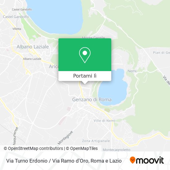 Mappa Via Turno Erdonio / Via Ramo d'Oro