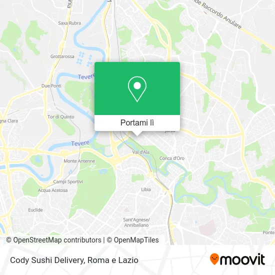 Mappa Cody Sushi Delivery