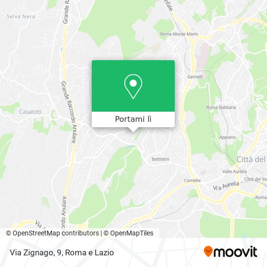 Mappa Via Zignago, 9