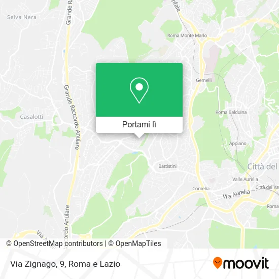 Mappa Via Zignago, 9