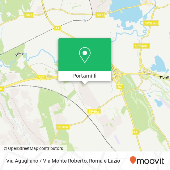 Mappa Via Agugliano / Via Monte Roberto