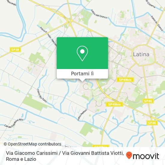 Mappa Via Giacomo Carissimi / Via Giovanni Battista Viotti
