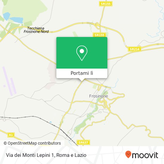 Mappa Via dei Monti Lepini  1