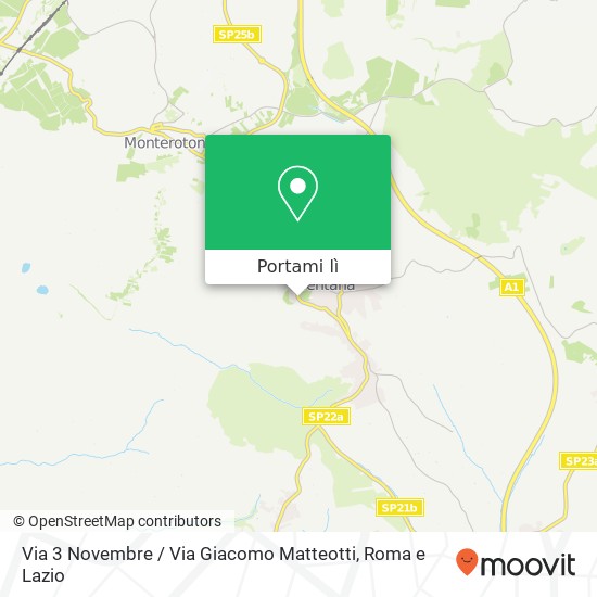 Mappa Via 3 Novembre / Via Giacomo Matteotti