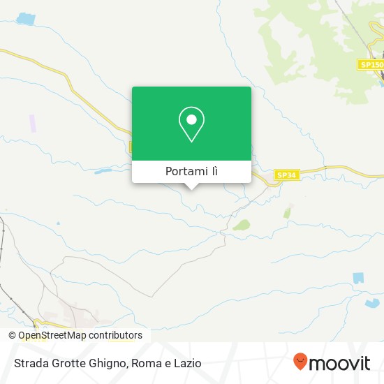 Mappa Strada Grotte Ghigno