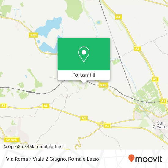 Mappa Via Roma / Viale 2 Giugno