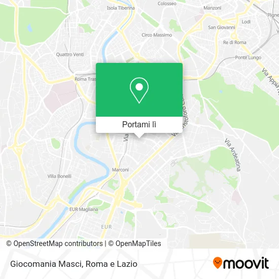Mappa Giocomania Masci