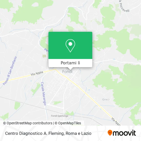 Mappa Centro Diagnostico A. Fleming