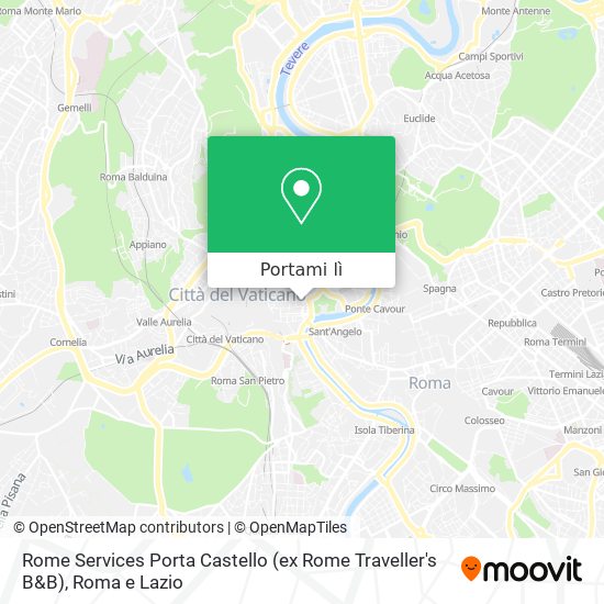 Mappa Rome Services Porta Castello (ex Rome Traveller's B&B)
