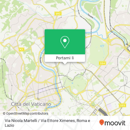 Mappa Via Nicola Martelli / Via Ettore Ximenes