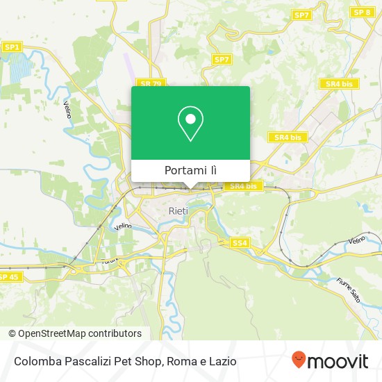 Mappa Colomba Pascalizi Pet Shop