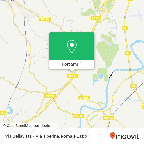 Mappa Via Bellavista / Via Tiberina