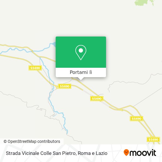 Mappa Strada Vicinale Colle San Pietro