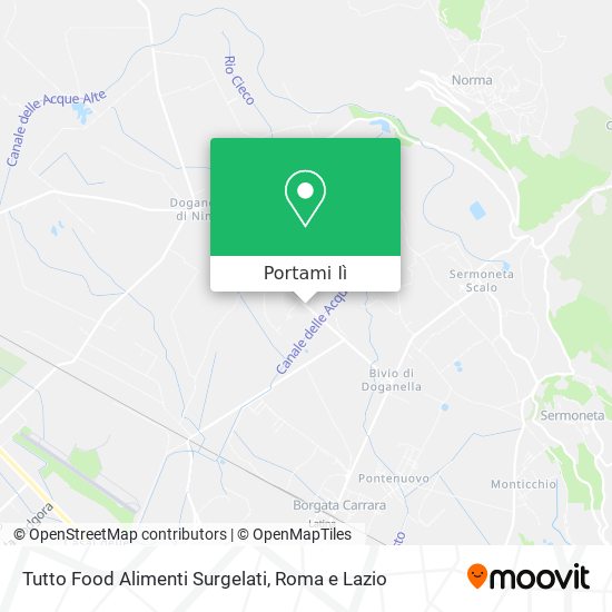 Mappa Tutto Food Alimenti Surgelati