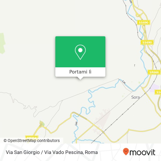 Mappa Via San Giorgio / Via Vado Pescina