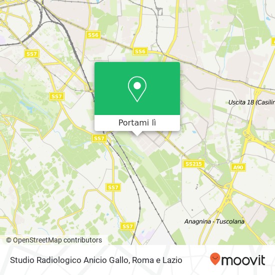 Mappa Studio Radiologico Anicio Gallo