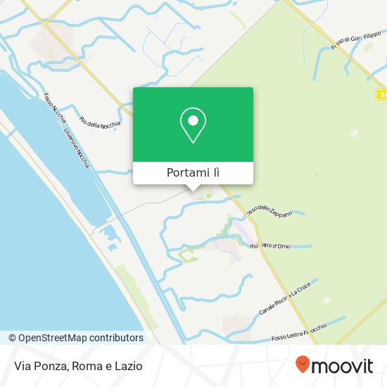 Mappa Via Ponza