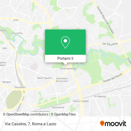 Mappa Via Cassino, 7