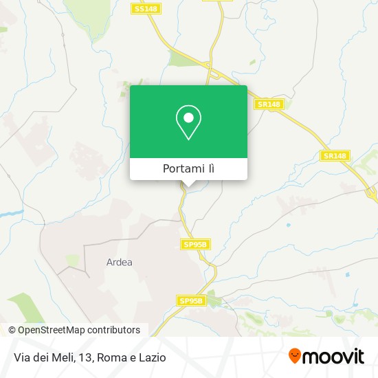 Mappa Via dei Meli, 13