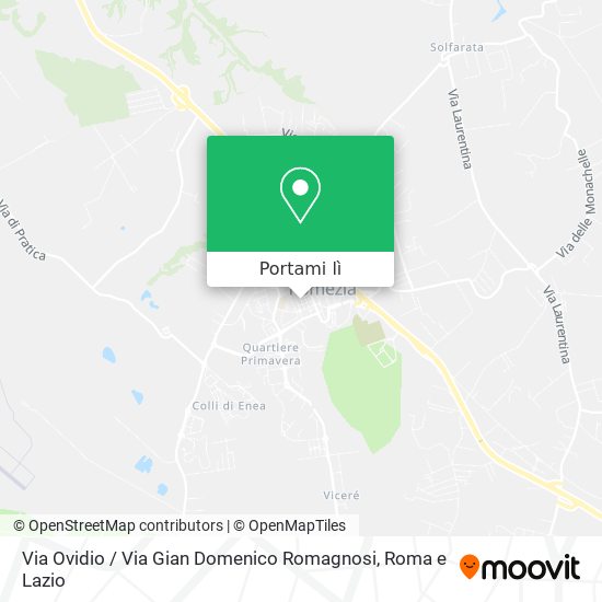 Mappa Via Ovidio / Via Gian Domenico Romagnosi